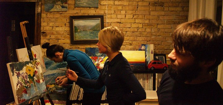 Занятия в творческой студии «Vostrykh Gallery» в Киеве. Посетить по акции