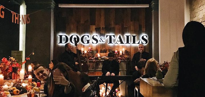 Dogs &amp; tails restaurant in kiev. book a table for the promotion