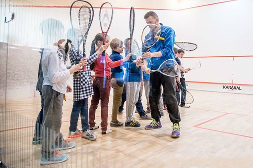 Сквош для дітей у фітнес-центрі "Squash-Fit-Center" у Львові. Займайтеся акцією