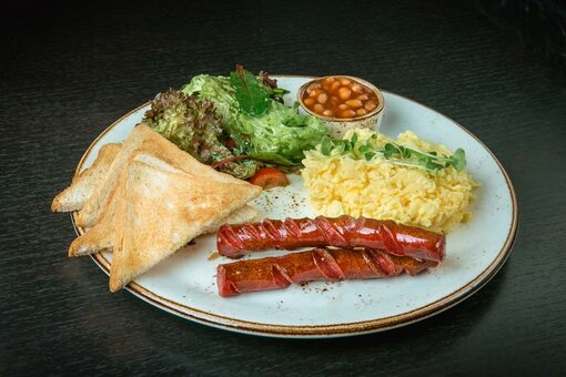 Variety of dishes in the restaurant &quot;moondeer&quot; in odessa. book with a discount
