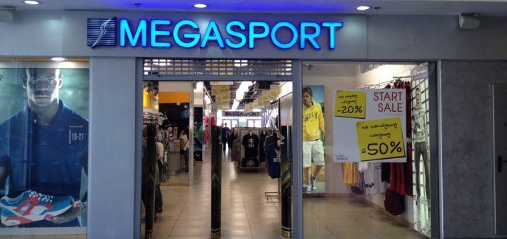 Скидки на все в магазинах «Megasport»