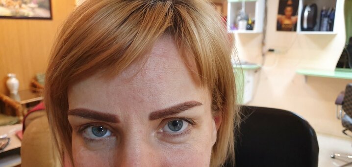 Eyebrow tattoo by Lilia Kostenko in Dnipro. Sign up with a discount.