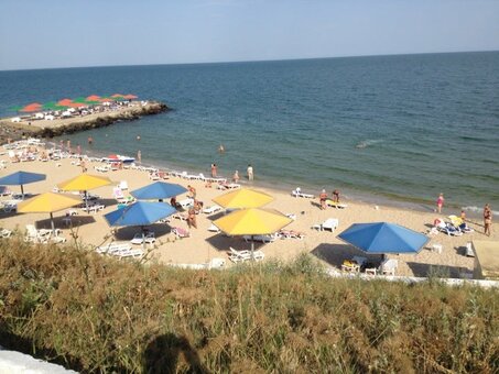 Sauvignon beach in odessa. relax inexpensively