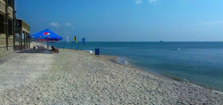 Beach of the hotel &quot;bukhta&quot; berdyansk