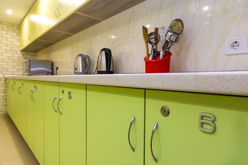 Equipped kitchen at the komilfo hotel in zatoka. book with a discount.