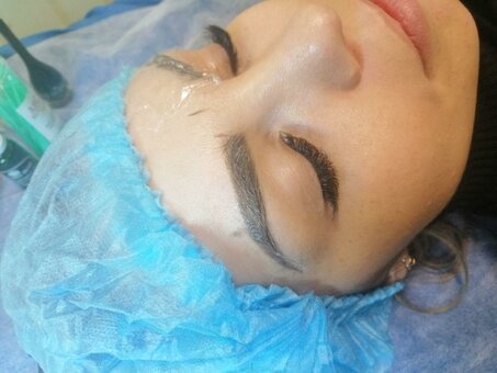 Permanent eyebrow makeup at the Triniti_beauty office in Kiev. Sign up for a promotion.
