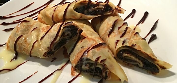 Promotion for the menu of the cuisine in the cafe "Svyato"