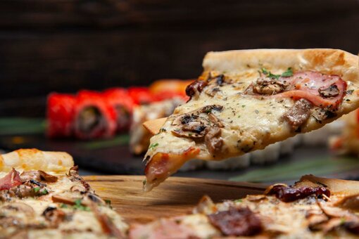 Sushi and pizza are inexpensive in odessa