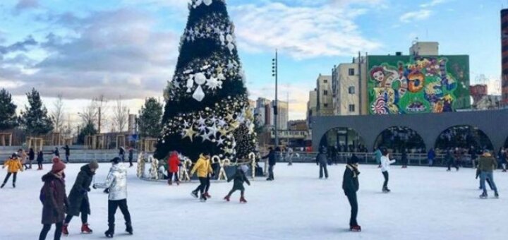 Каток «Roshen Winter Village» Киев 