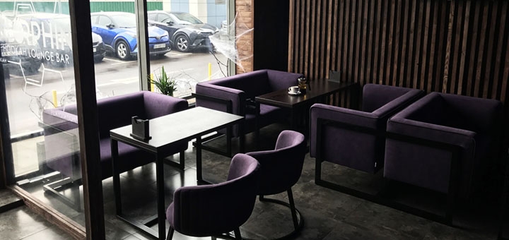 Hookah endorphine bar river in kiev. book tables on special offer 9