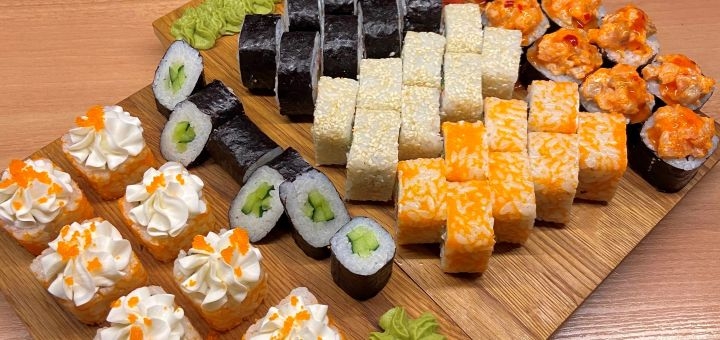 Доставка еды Sushi Zone, скидка на суши
