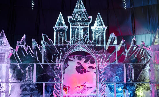 Immersive fairy tale exhibition of ice sculptures