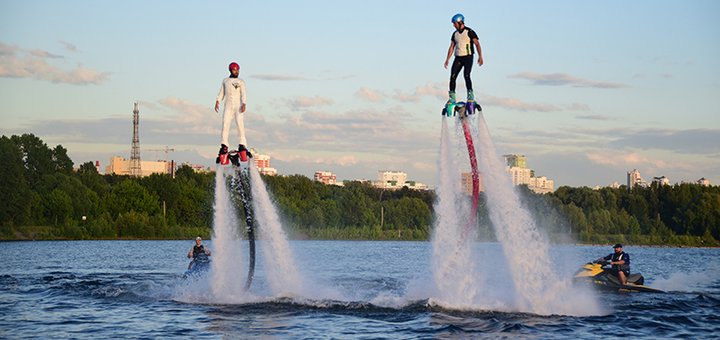 Flyboard rental in the «Flying Pro» company in Kiev. Order flyboard rental at a discount.