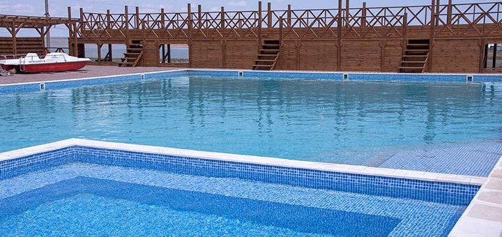On the territory of the SPA-hotel "Panorama" in Kirillovka. Book rooms for the promotion.