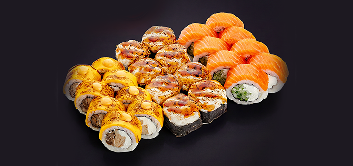 Доставка суши Amo Sushi. Заказывайте по акции 7