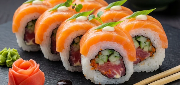Доставка суши Amo Sushi. Заказывайте по акции 11