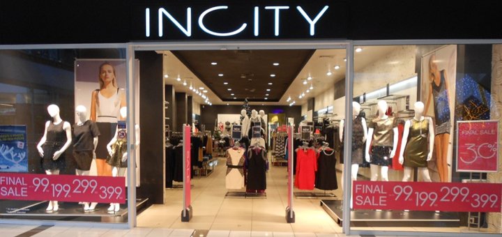 Discounts in &quot;incity&quot; stores