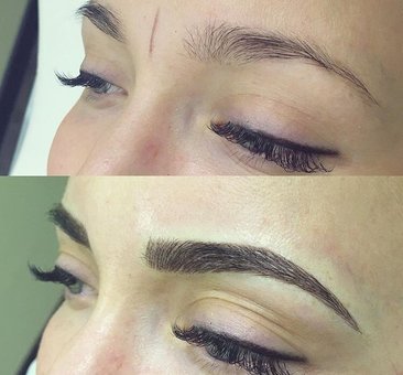 Microblading from Oksana Karpenko in Kiev. Sign up for the procedure for the promotion.