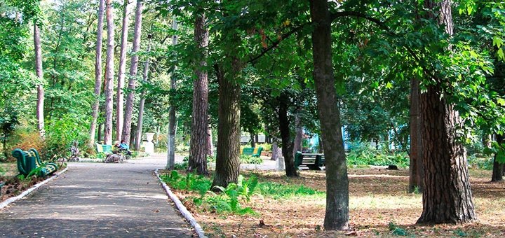 On the territory of the sanatorium "Ukraine" in Vorzel. Book your vacation with a promotion.
