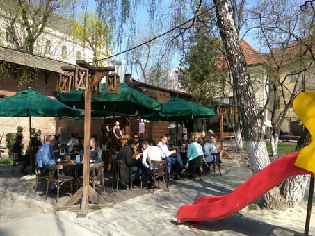 Grill-bar “Persha Lvivska grillova restoratsiya m'yasa nas justice” Menu Badges