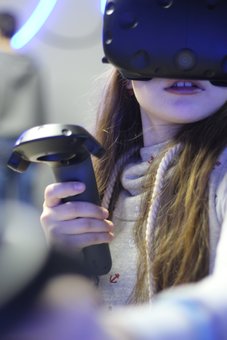 Virtual reality games at the MirVR club in Odessa. Order by promotion.