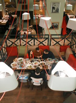 Bar card in the restaurant "Staker's" in the Dnieper. Visit at a special price