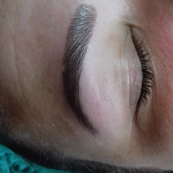 Microblading of eyebrows in the «House of beauty» beauty salon in Kharkov. Sign up for a discount.