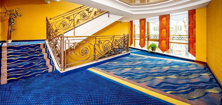 Restaurant at the Eurohotel in Lviv. Book by promotion