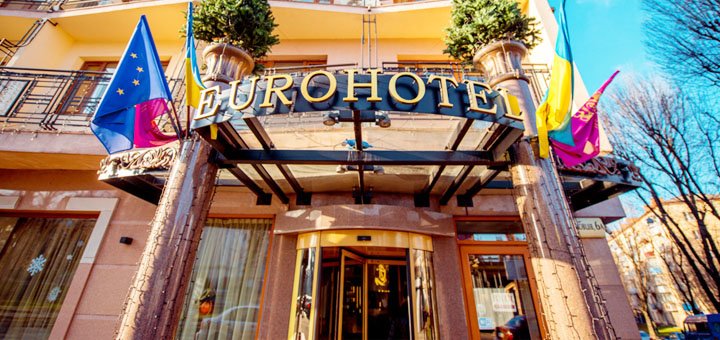 Interior at the Eurohotel in Lviv. Rent cheap