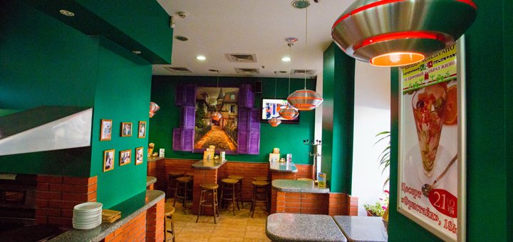 Pizza crab at the celentano pizzeria in dnipro. order with a discount