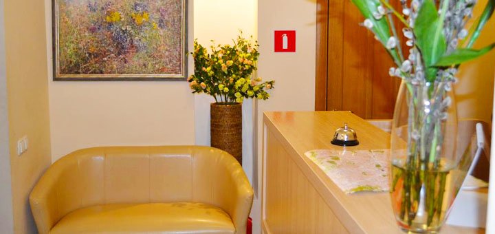 Standard double room in the &quot;heart kiev apart hotel&quot; in kiev. take a number for a promotion